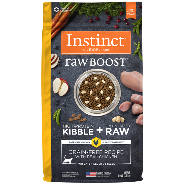 Instinct Raw Boost GF W/Real Chicken Cat 5lb