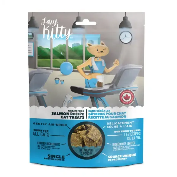 Lazy Kitty Cat Air Dried Treats Salmon 3oz