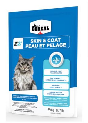Boreal Zinpro Z2+ Skin &amp; Coat Cat Supplement 350g(0.77lb)