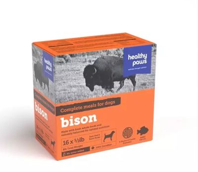 Healthy Paws Canine Complete Dinner Bison 16x1/2 lb