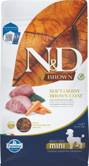 Farmina Brown Coat Lamb, carrot &amp; Kelp Mini Dog 2kg