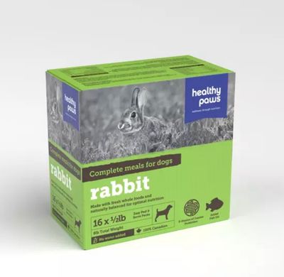 Healthy Paws Rabbit Dinner 16x1/2 lb