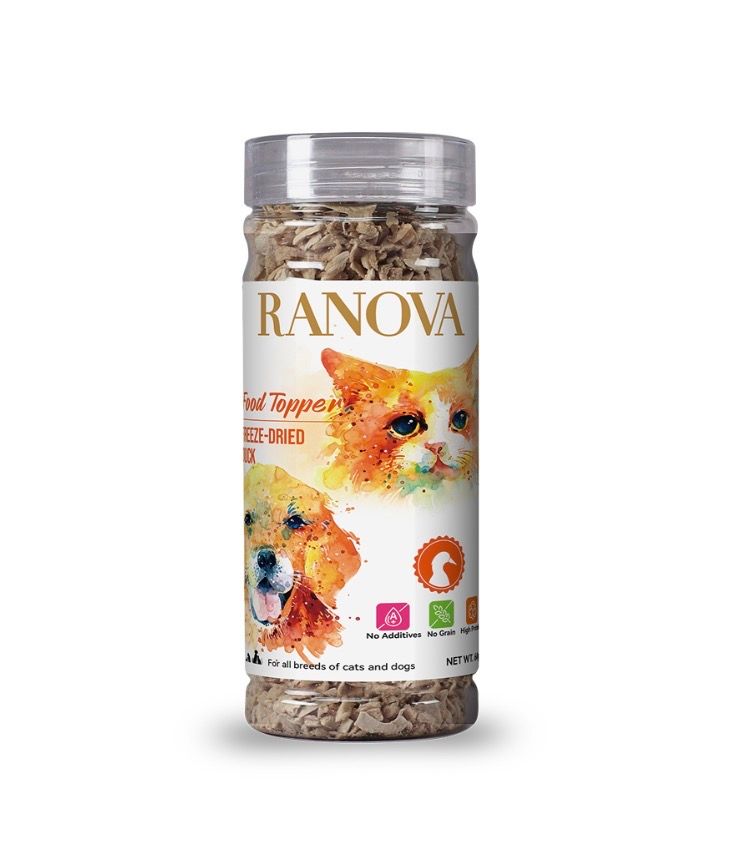 RaNova Freeze-Dried Food Topper-Duck Powder 60g(for Cats &amp; Dogs)