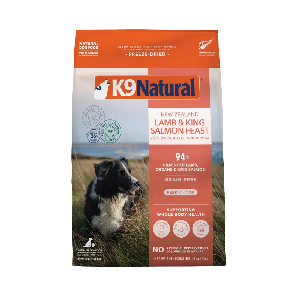 K9 Natural Dog FD Lamb &amp; King Salmon Feast 500G