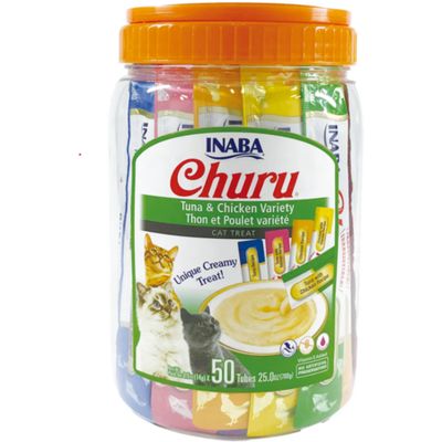 Inaba Churu Cat Chicken &amp; Seafood Varieties 50tubes