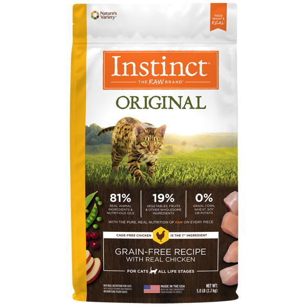 Instinct Original GF W/Real Chicken Cat 5lb