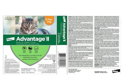 Elanco Advantage Small Cats 2 Doses 2.3-4kg