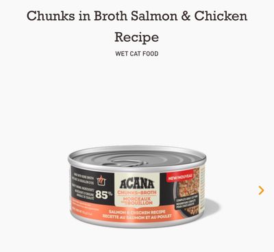 Acana Cat Salmon &amp; Chicken Chunks 5.5oz