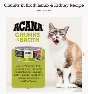 Acana Cat Lamb &amp; Kidney Chunks 5.5oz