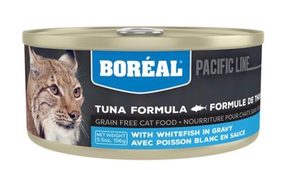 Boreal Tuna Red Meatin Gravy W/White Fish GF Cat Food 156g(5.5oz)