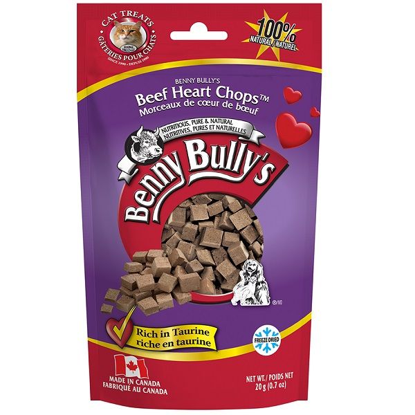 Benny Bully's Cat Beef Heart Chops 20g(0.7oz)