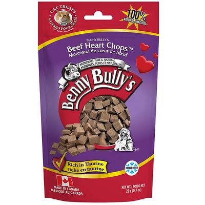Benny Bully's Cat Beef Heart Chops 20g(0.7oz)