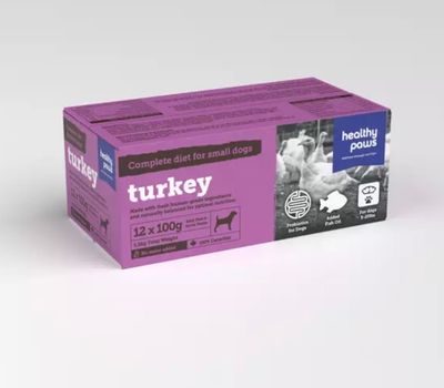 Healthy Paws Complete SD Dinner Turkey 12*100g