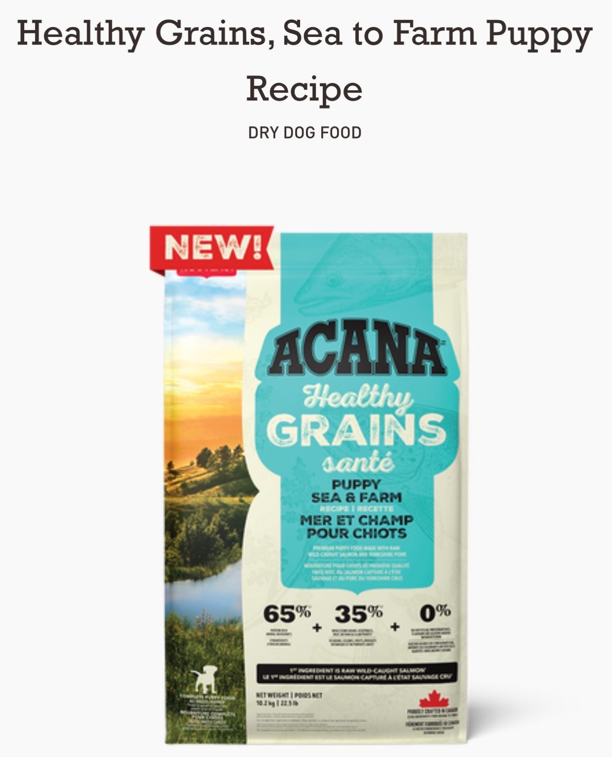 Acana Grains Sea &amp; Stream Recipe 1.8kg