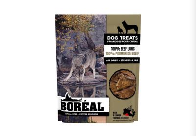 Boreal Dog Treats-100% Beef Lung Air Dried Treats 45g