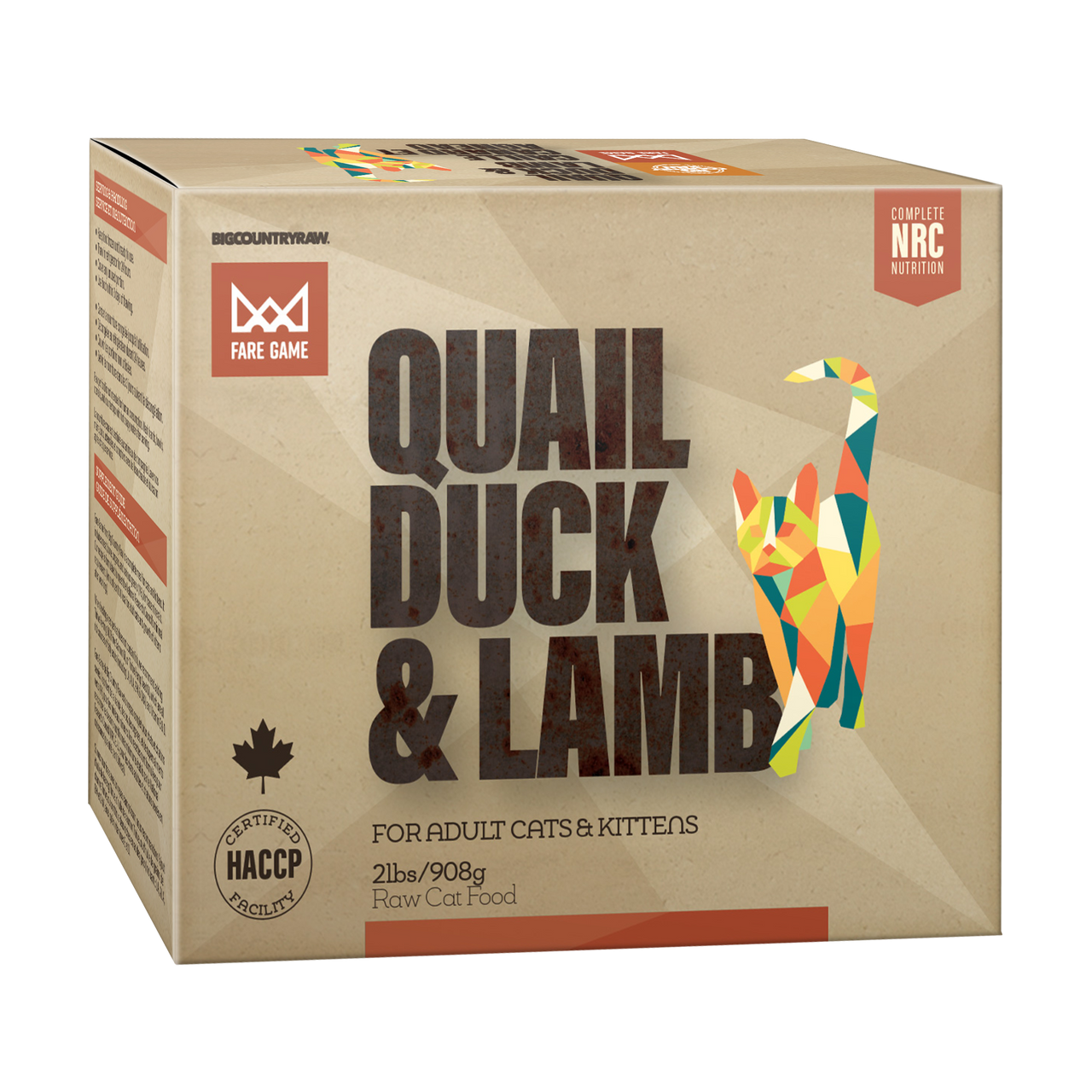 BCR FareGame Duck&amp;Quail With Lamb2lb
