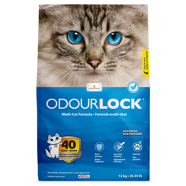 Odourlock Ultra Unscented Clumping Cat Litter 12KG