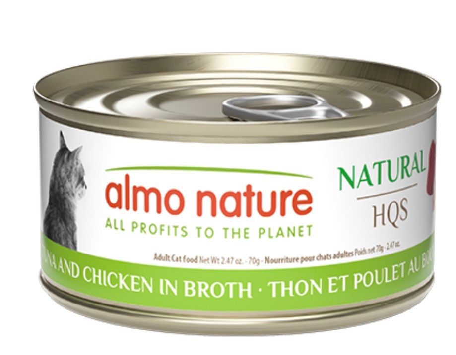 Almo Nature Cat HQS Tuna &amp; Chicken in Broth 70g