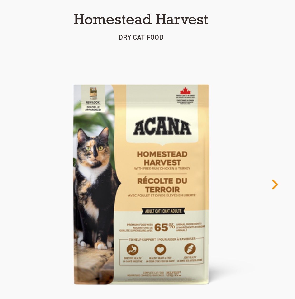 Acana Cat Homestead Harvest 4.5kg