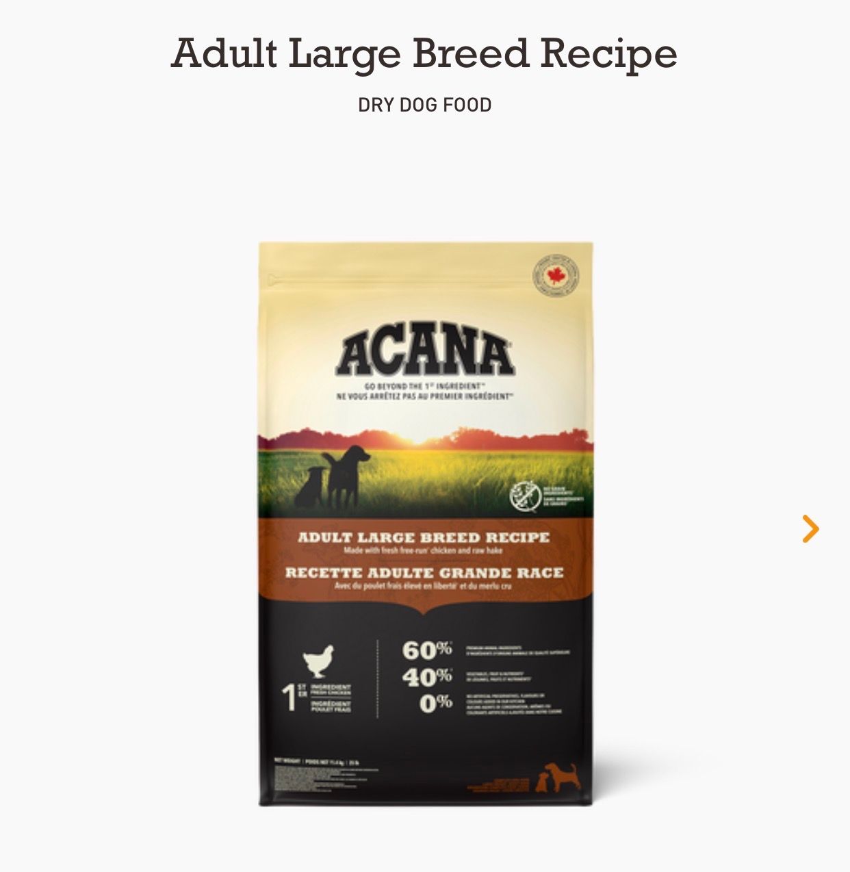 Acana Dog Adult Large Breed 17kg