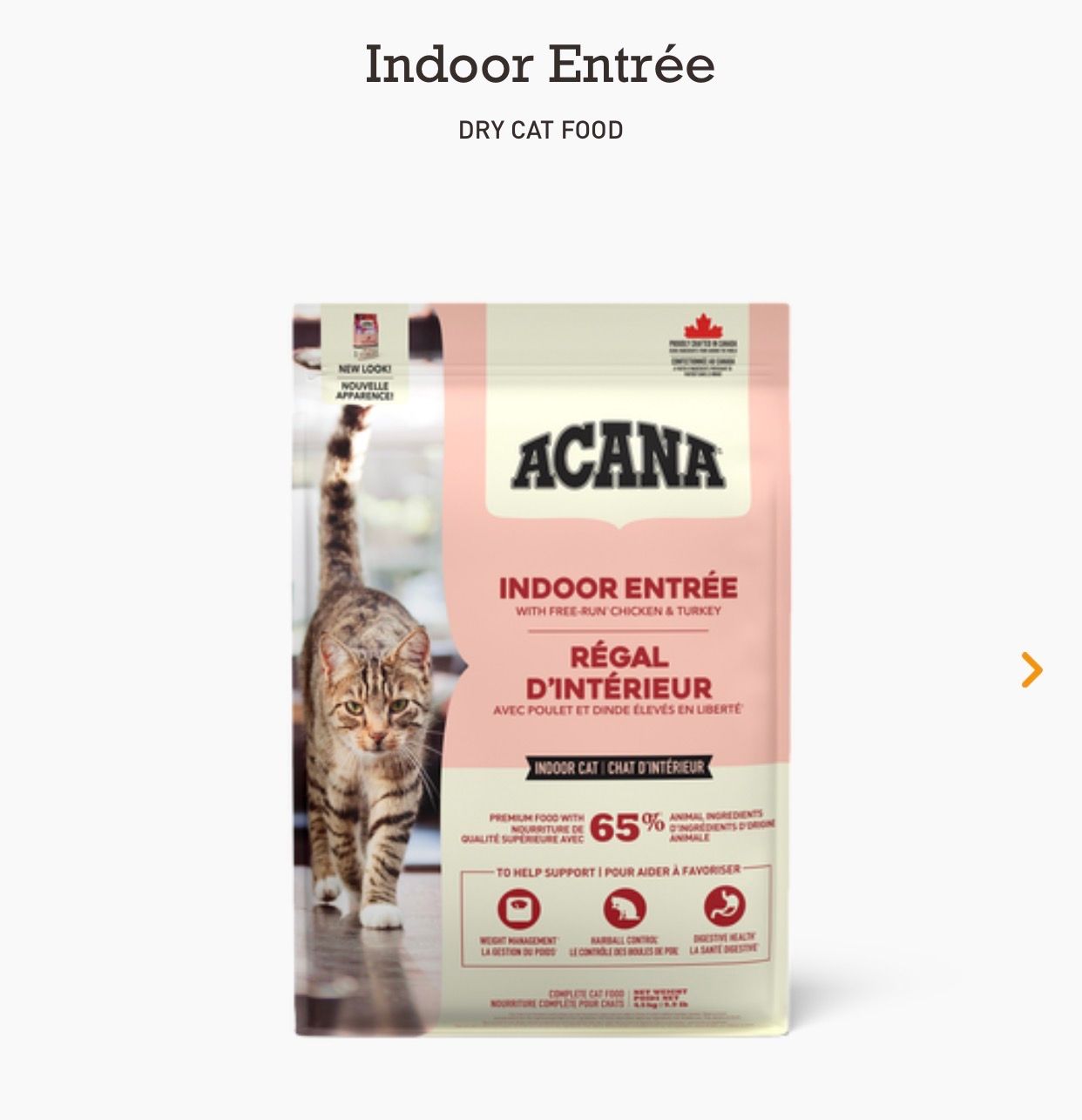 Acana Cat Indoor Entree 4.5KG