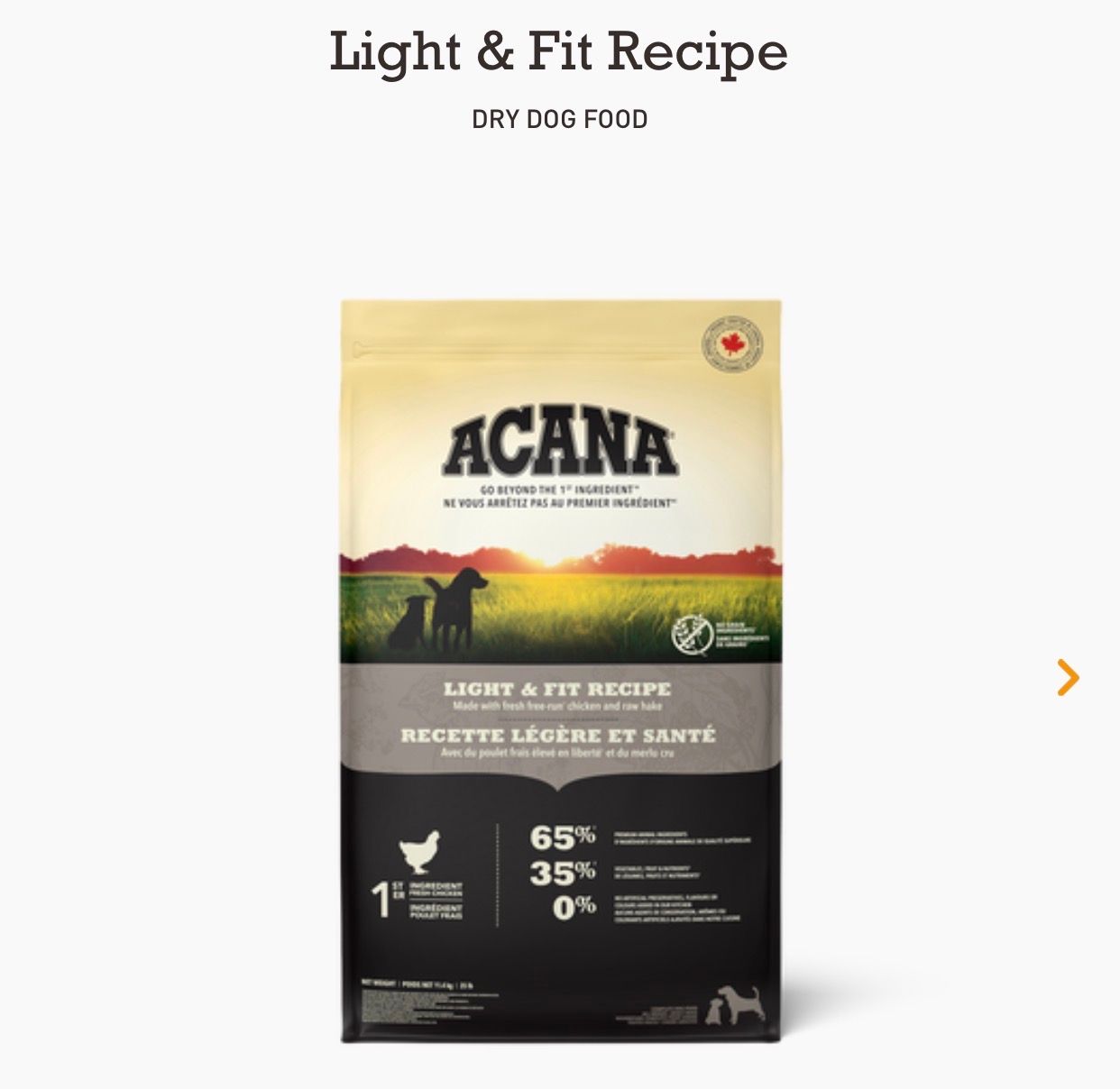 Acana Dog Adult Light + Fit 6KG