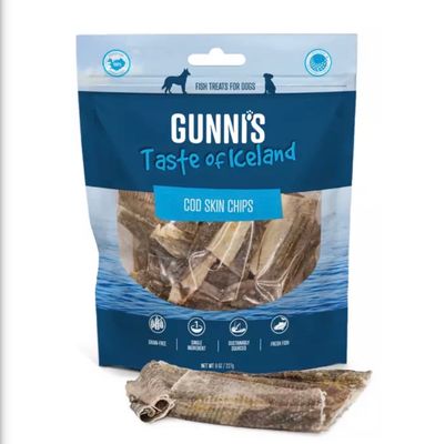 Guuni's Taste of Iceland Cod Skin Chips 9oz Bag