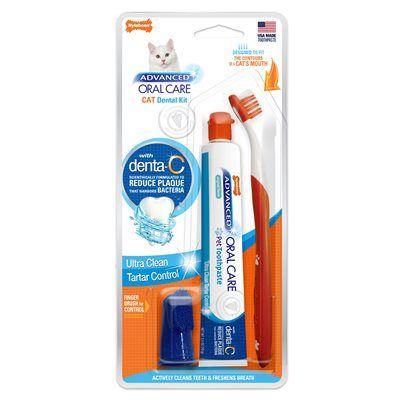 Nylabone Advanced Oral Care Cat Dental Kit 3PC