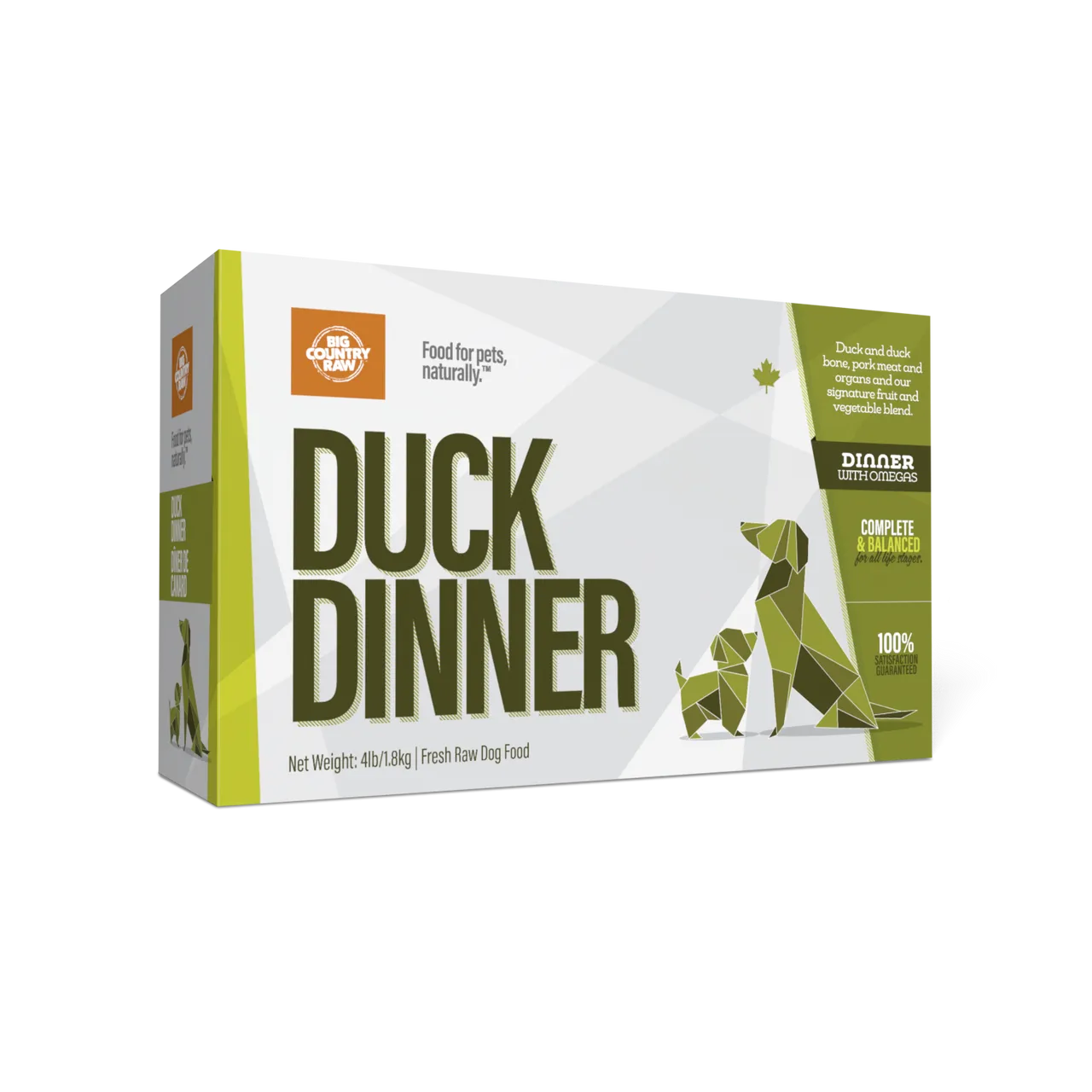 BCR Duck Dinner Carton 4 Lb