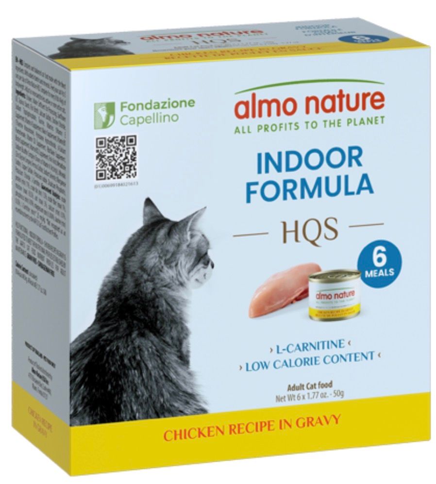 Almo Nature Cat HQS Indoor Chicken in Gravy 50gx6