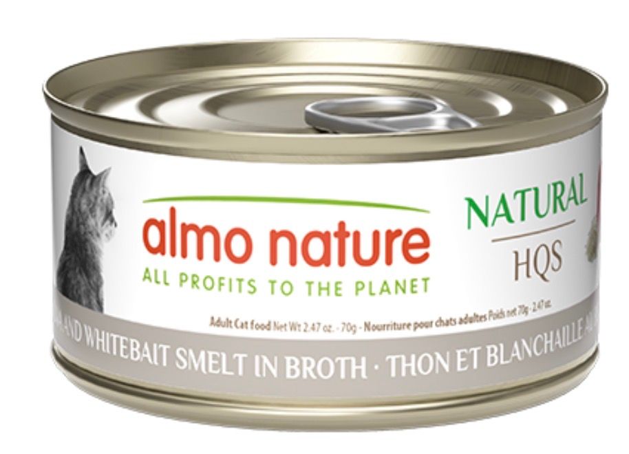 Almo Nature Cat HQS Tuna &amp; Whitebait Smell in Broth 70g