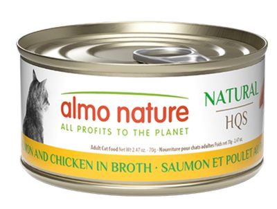 Almo Nature Cat HQS Salmon &amp; Chicken In Broth 70g