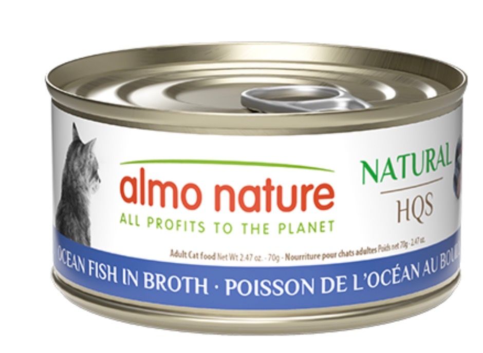 Almo Nature Cat HQS Ocean Fish In Broth 70g