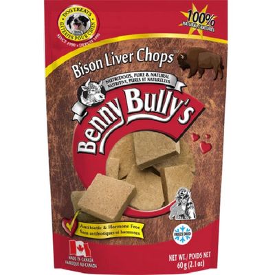 Benny Bully's Bison Liver Chops 60g