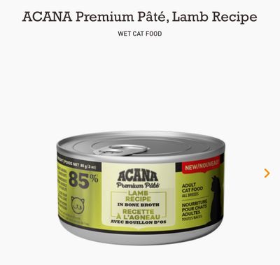 Acana Cat Lamb+Bone Broth 3oz