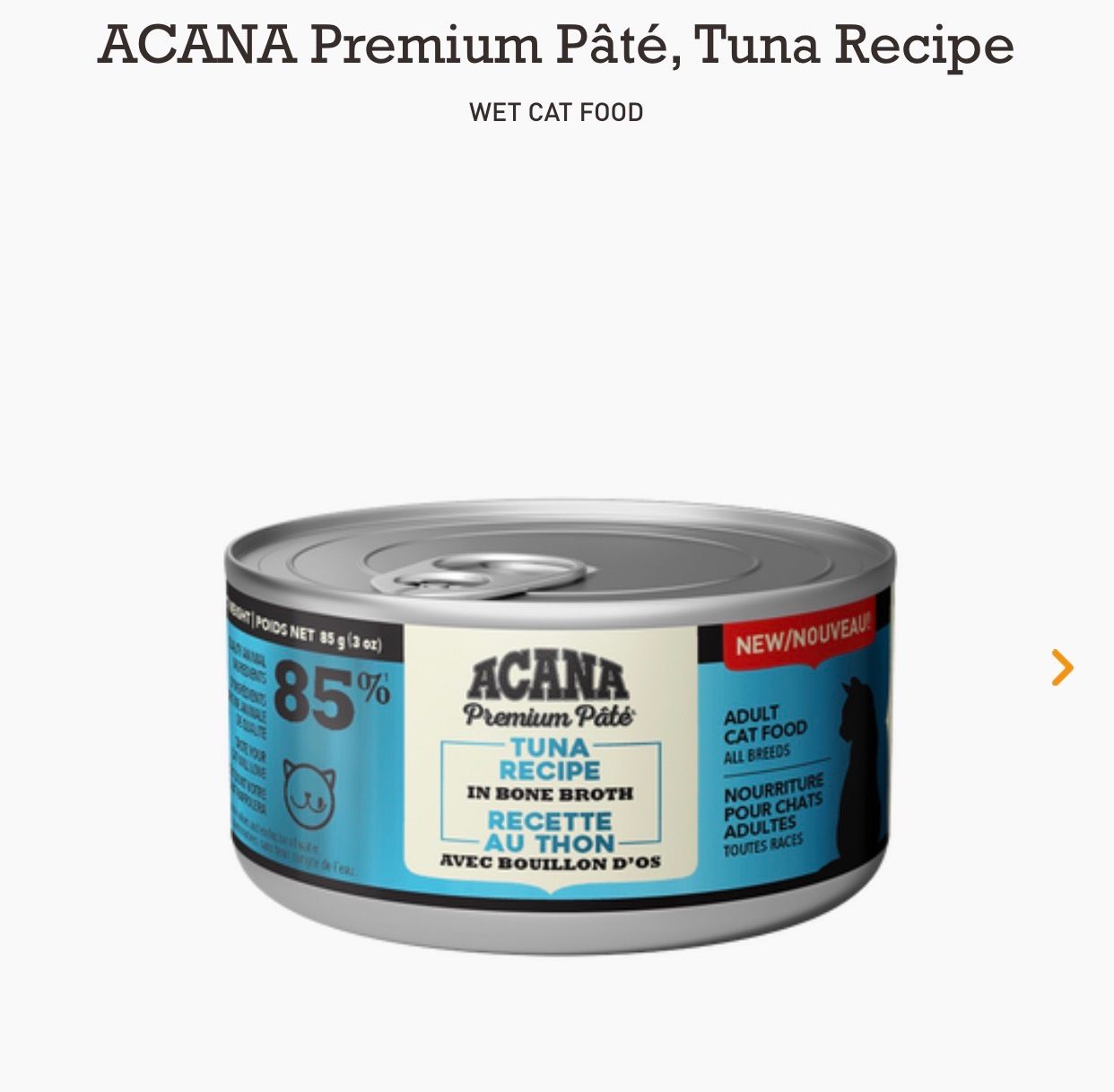 Acana Cat Tuna+Bone Broth  3oz