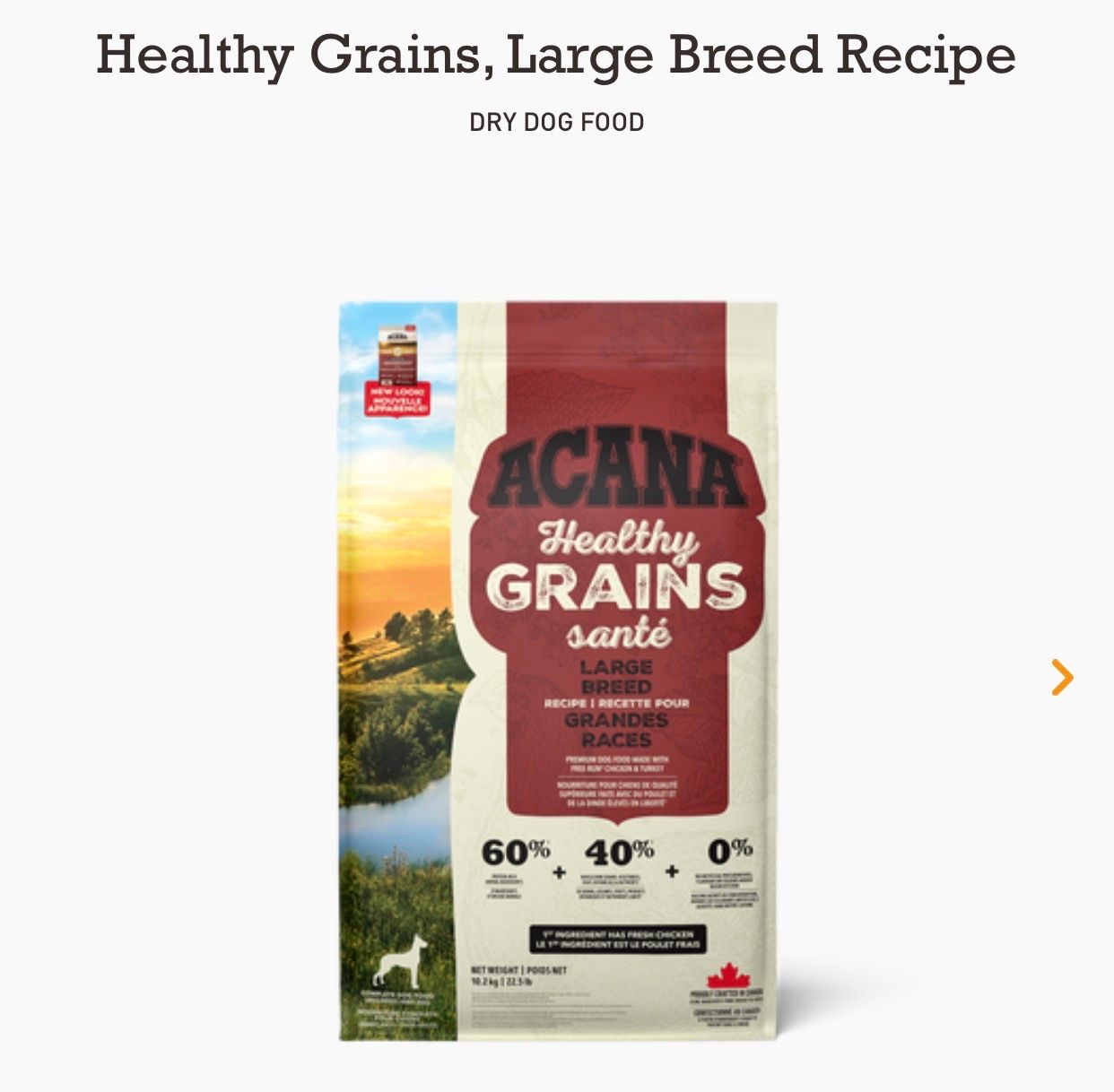 Acana Dog HG Adult Large Breed 10.2kg