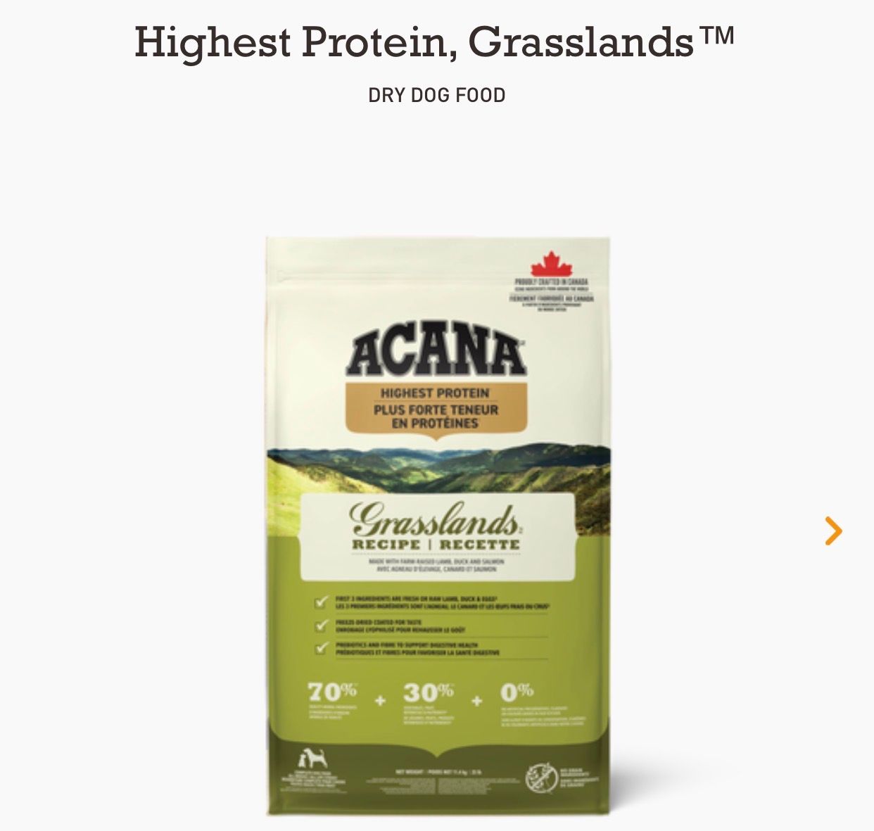 Acana Dog Grasslands 2kg