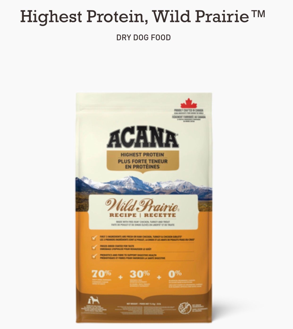 Acana Dog Wild Prairie 6kg