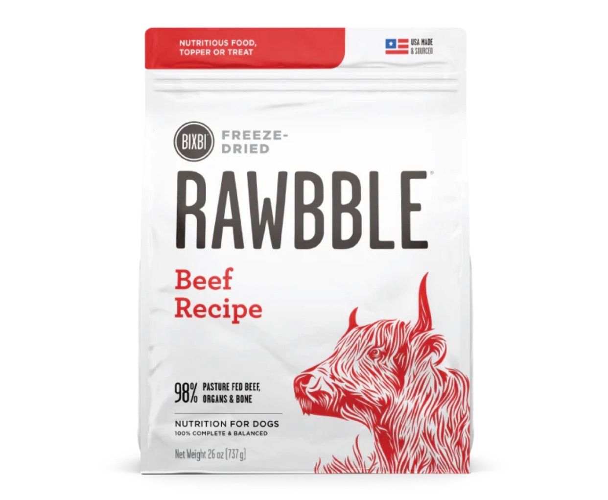 Bixbi Rawbble FD Beef Dog 737g(26oz)