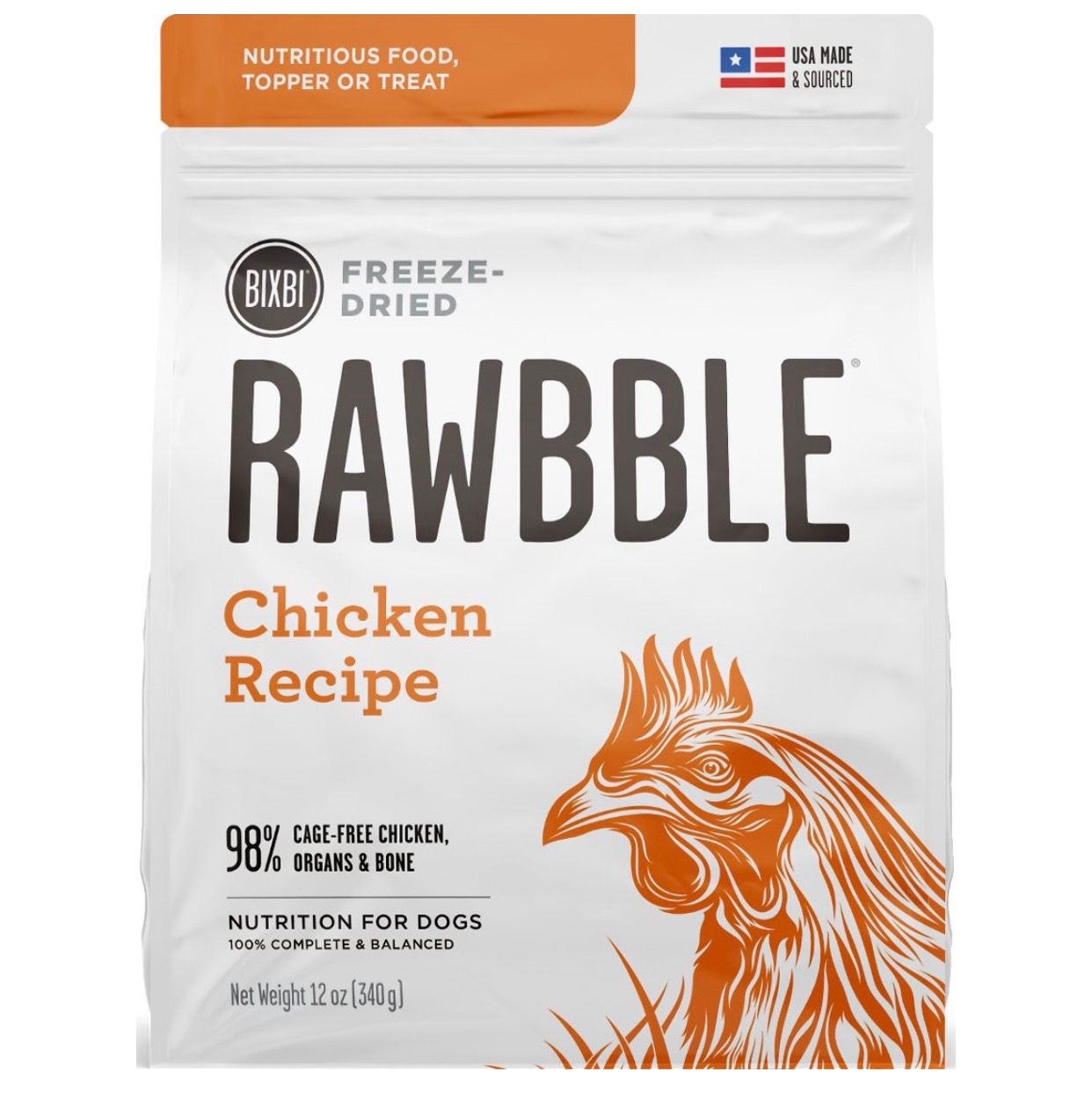Bixbi Rawbble FD Chicken Dog 340g(12oz)