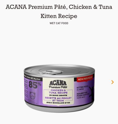Acana Cat Chicken &amp; Tuna Kitten 5.5oz