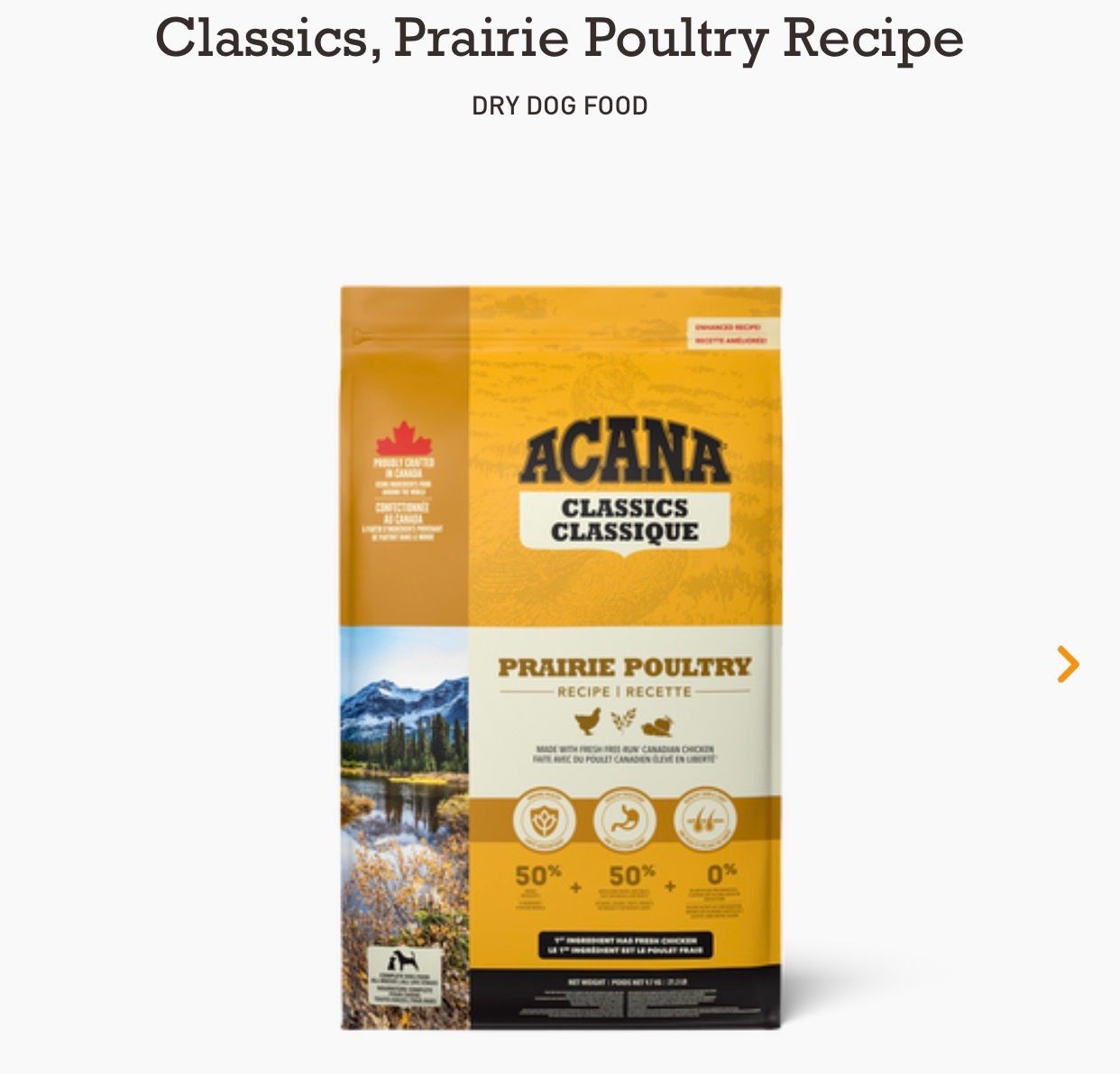 Acana Dog Classic Prairie Poultry 14.5KG