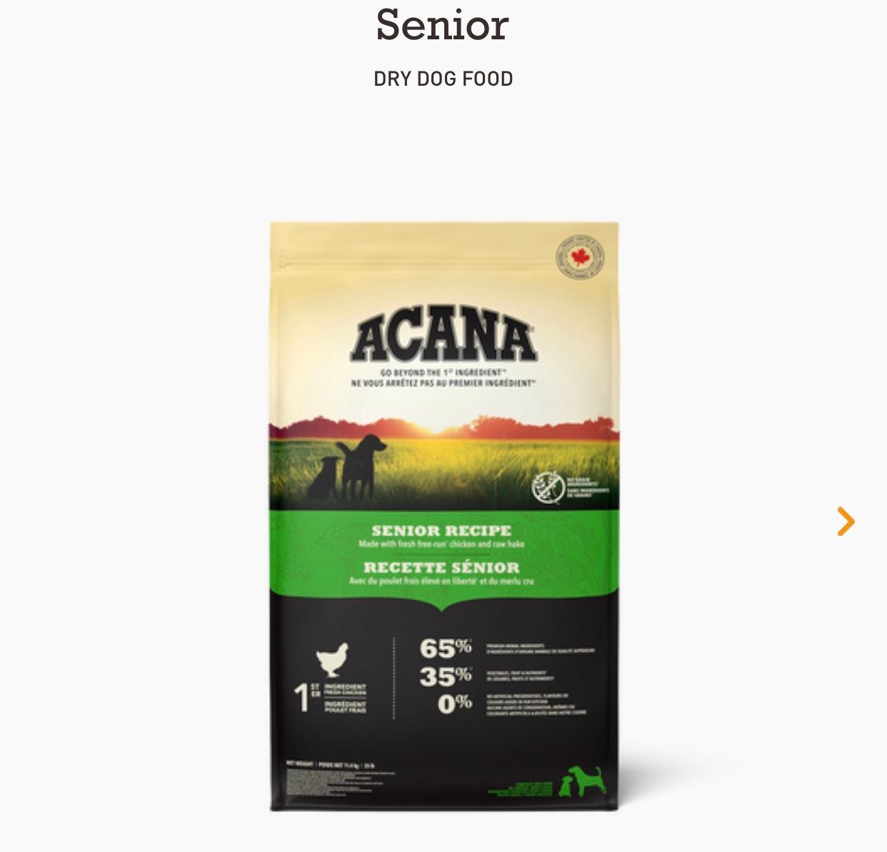 Acana Dog Senior 11.4KG