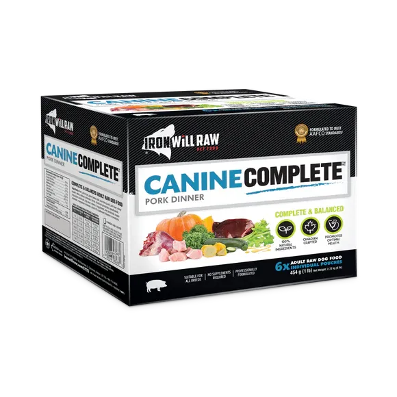 Iron Will Dog Complete Pork Dinner 6×1LBs