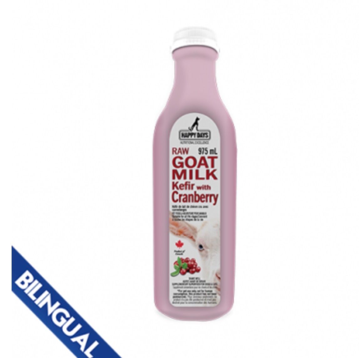 Happy Days Raw Goat Milk With Cranberry 975ml