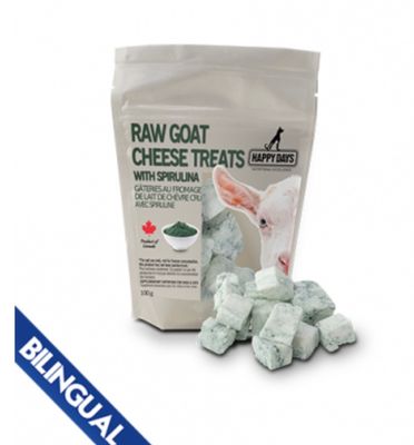 Happy Days Raw Goat Cheese Treats With Spirulina 100g