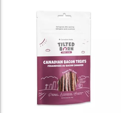 Tilted Barn Canadian Bacon Dog Treats 100g