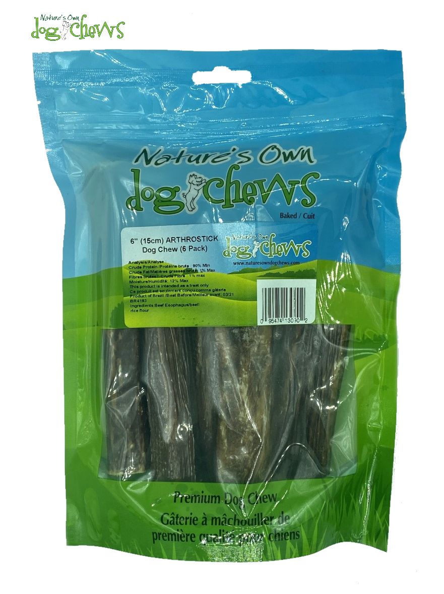 Nature's Own Dog Treat 6" Arthrostick 6 Pack