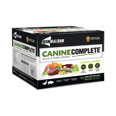 Iron Will Dog Complete Duck &amp; Pork Dinner 6×1LBs
